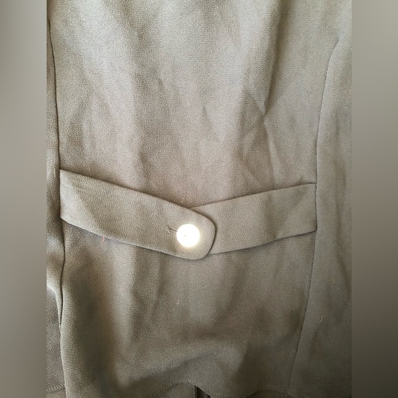 Vintage Women's Black Sheer Button-up Blouse w/Floral Embroidery Cutouts 90s/Y2K - Picture 5 of 5